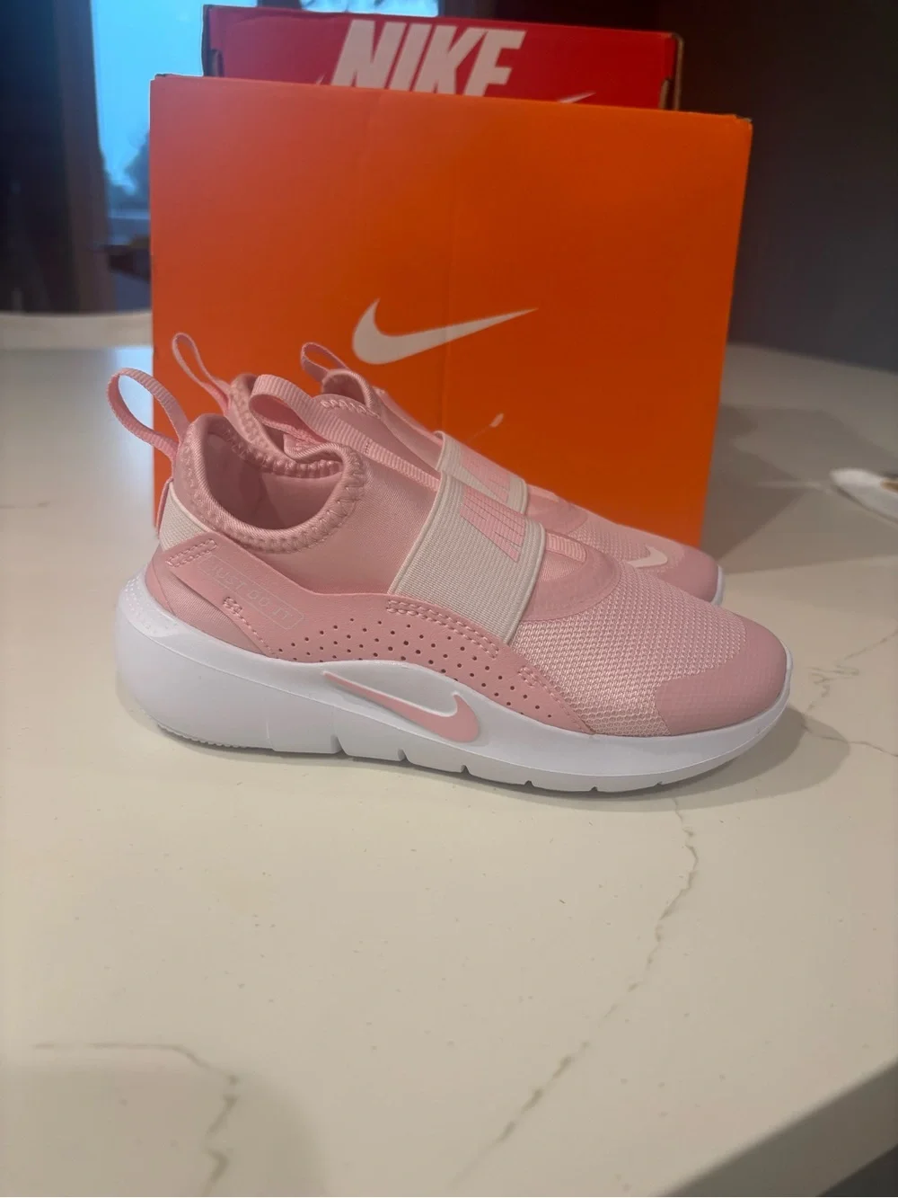 Nike Kids Pink Slip-On Sneakers with White Soles